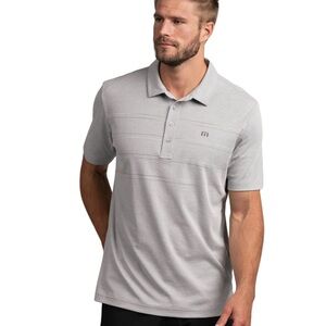 Travis Mathew Heather Gray Polo Golf Shirt